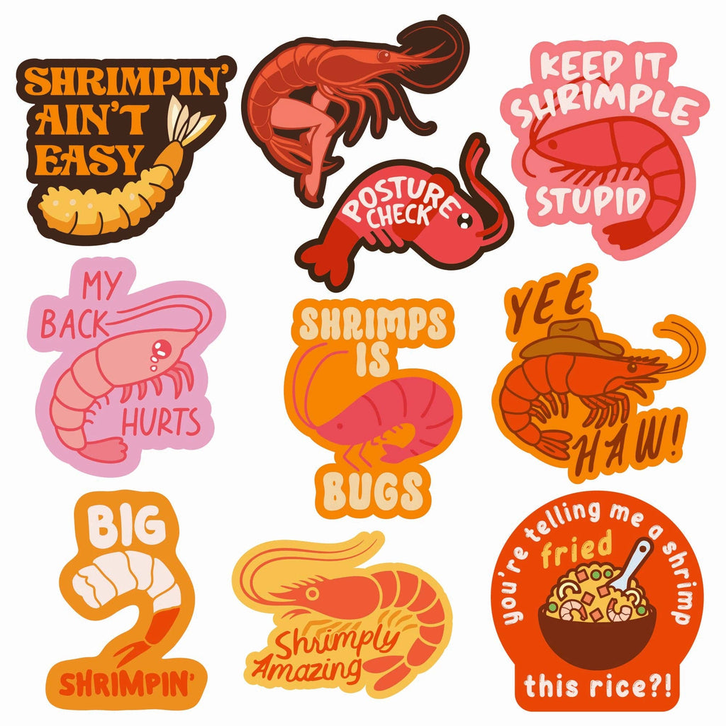 Shrimp Stickers