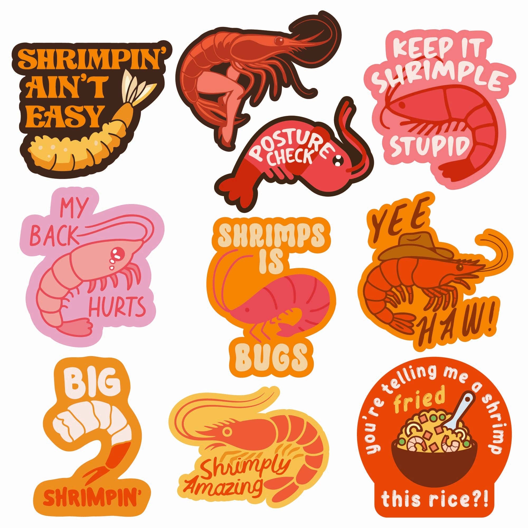 Shrimp Stickers