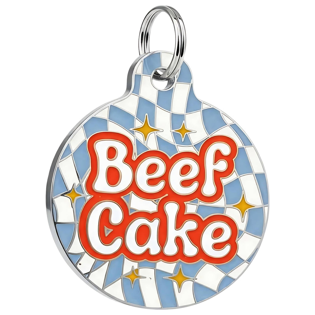 Cute Pet ID Tag & Dog Collar Charm - Beefcake 