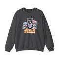 Raccoon Reading "Feral & Focused" Crewneck Sweatshirt