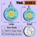 Funny Dog ID Tag & Pet Accessory - Cute 'N Clingy *Blue - Bandithaus