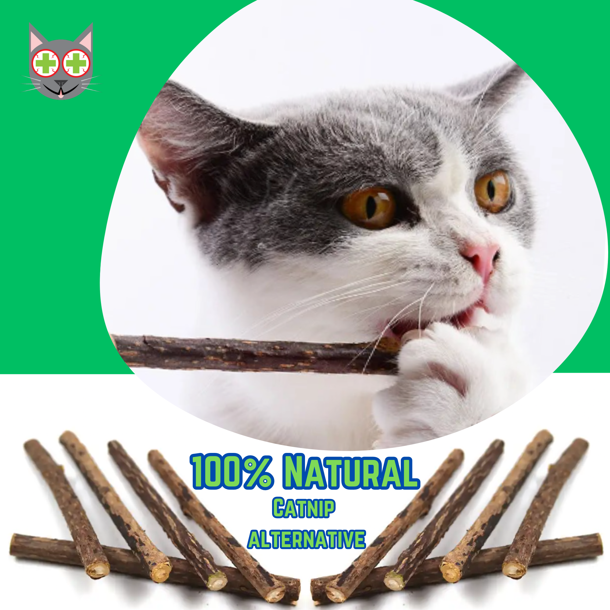 Smokey's Stash 10 pack Silvervine Sticks Catnip Alternative