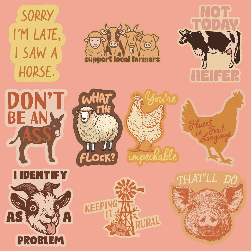 Farm Animal Stickers