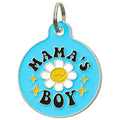 Cute Pet Tag & Dog Collar Charm - Mama's Boy *Blue
