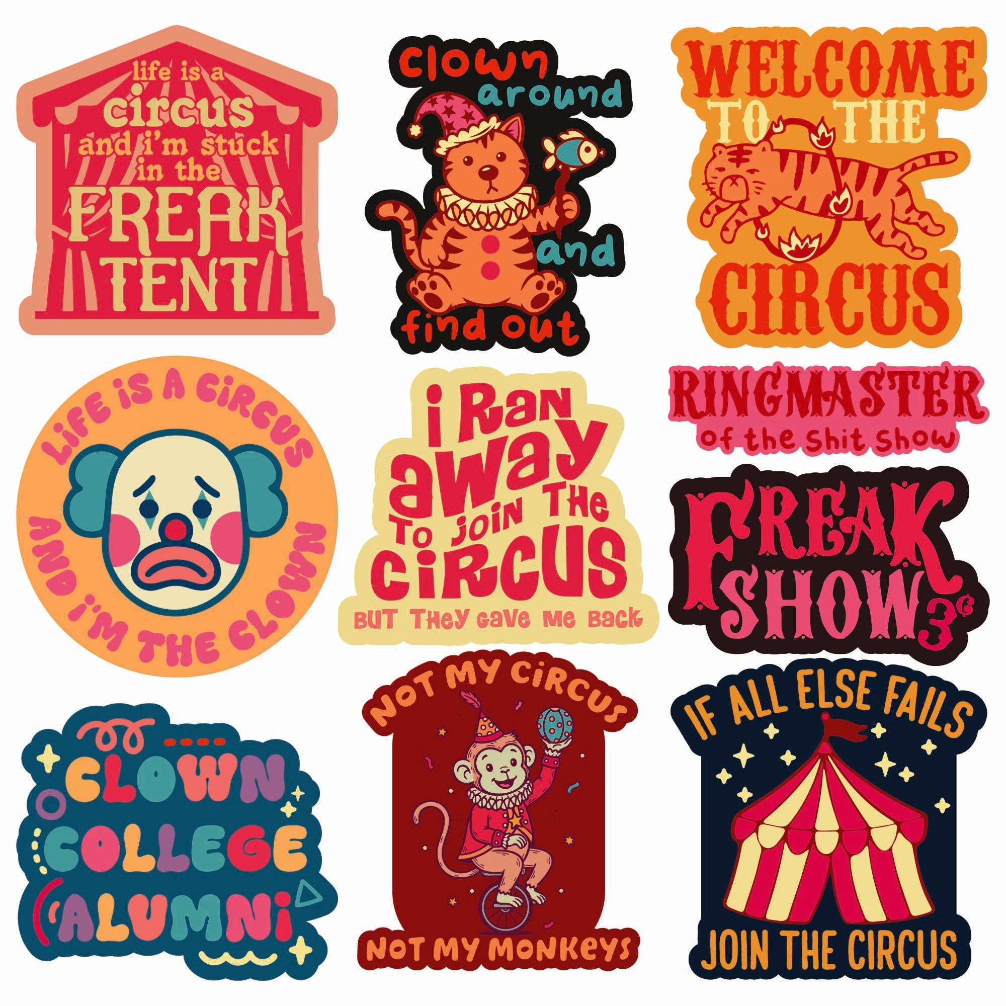 Circus Stickers