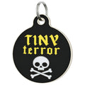 Funny Dog Charm & Pet ID Tag - Tiny Terror 
