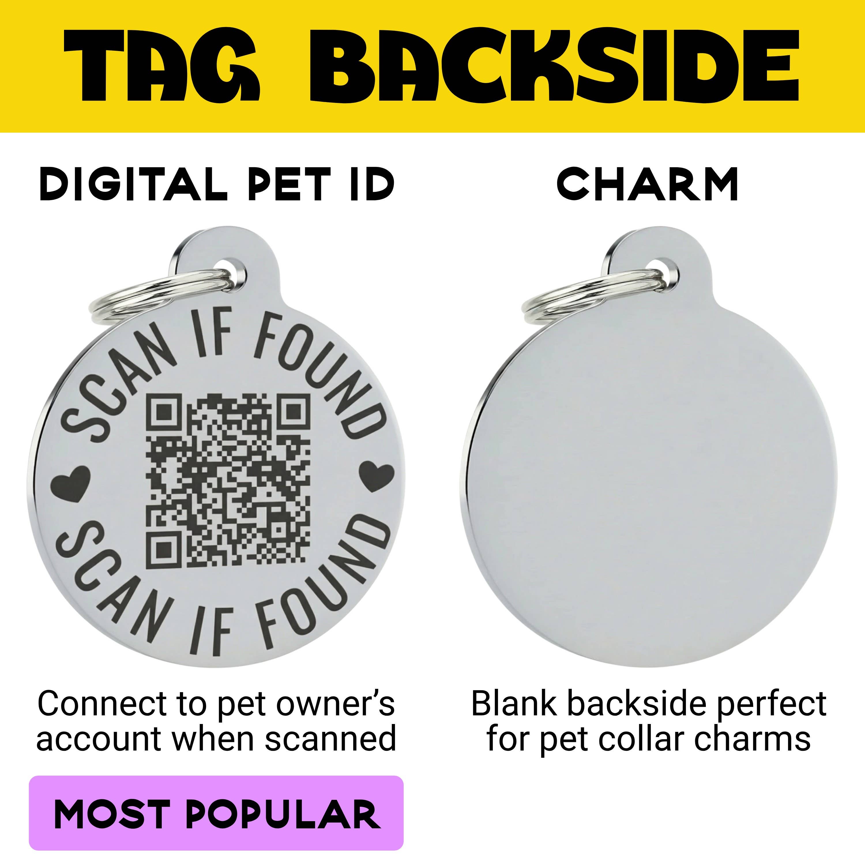Funny Dog Charm & Pet ID Tag - Socially Impaired *Green