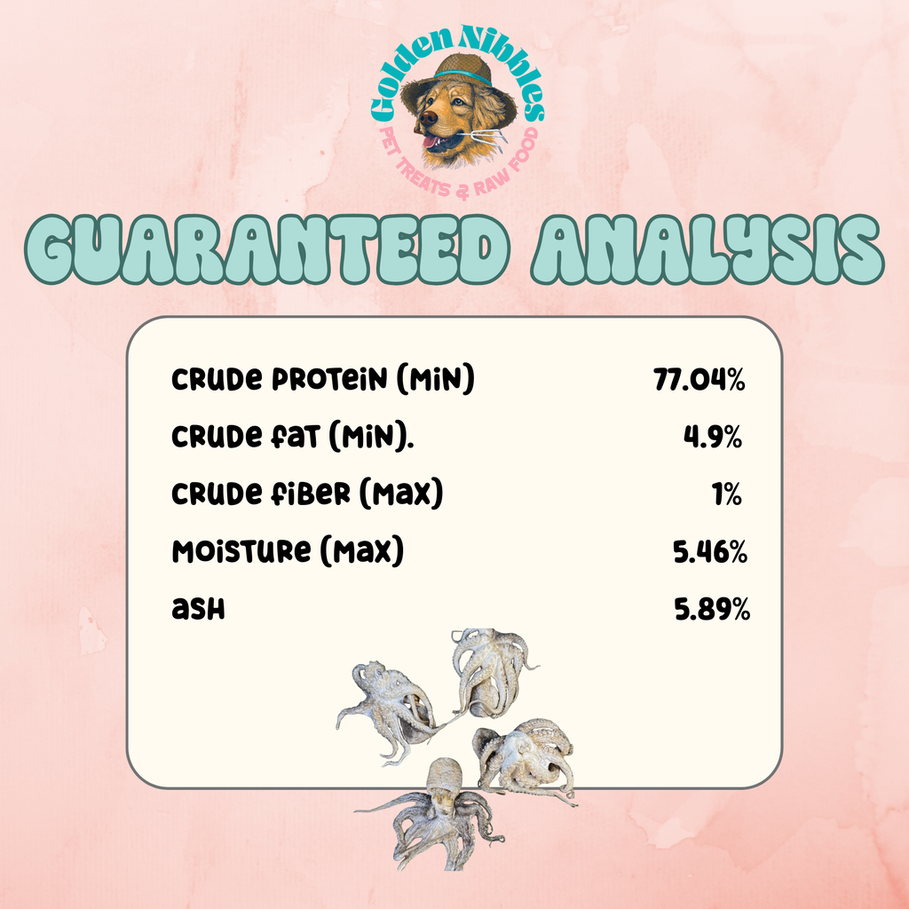 Baby Octopus - Freeze Dried Treats for Dogs & Cat