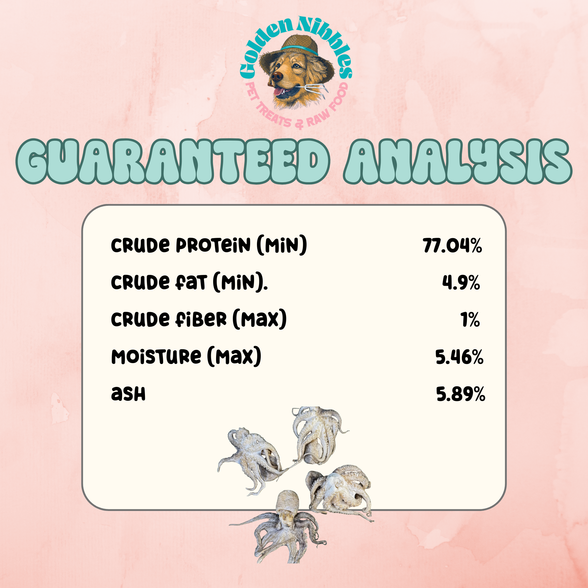 Baby Octopus - Freeze Dried Treats for Dogs & Cat