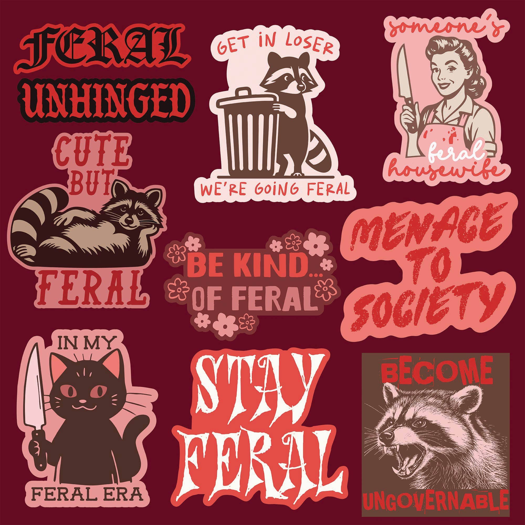 Feral Stickers