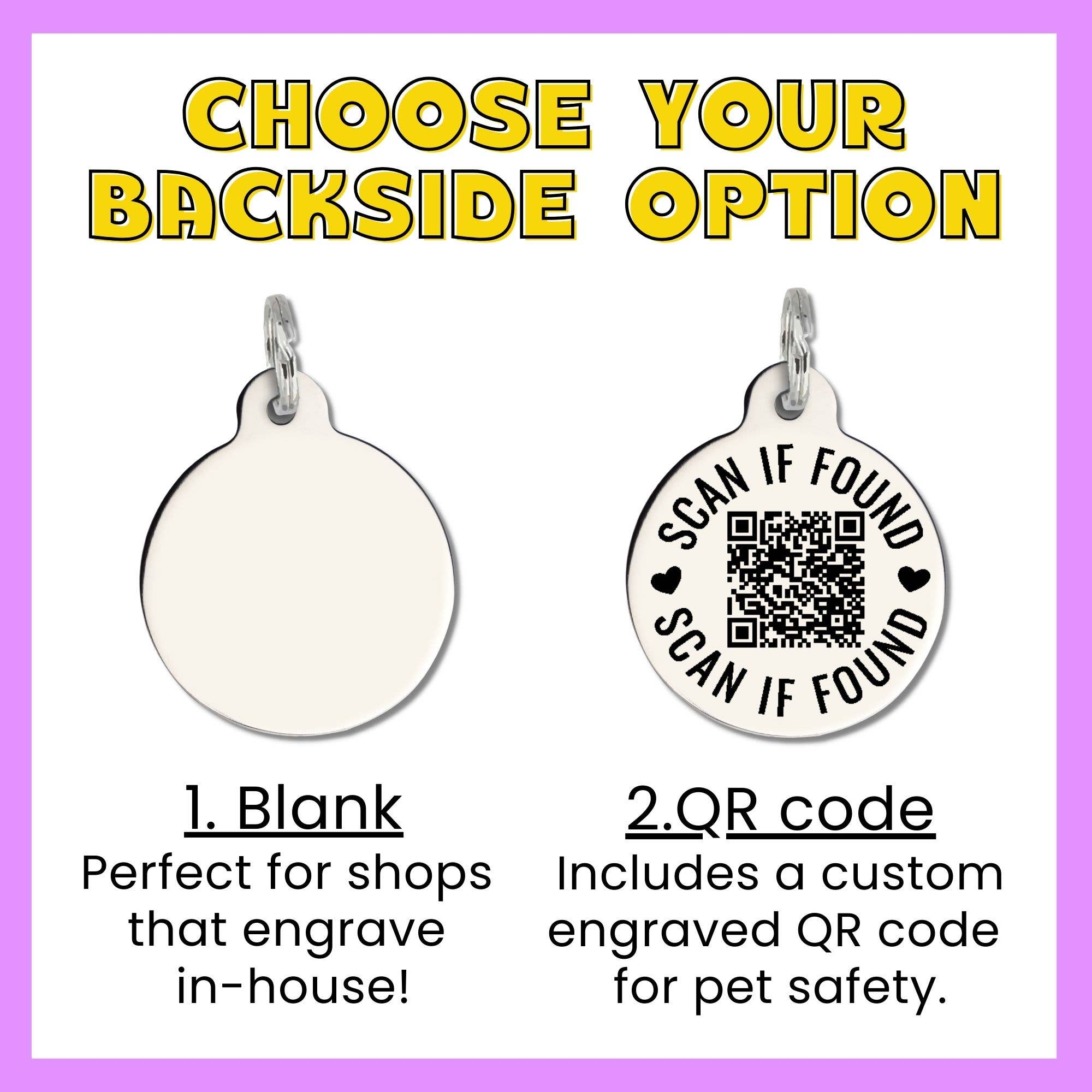 Enamel Pet Charm or Digital ID  - Resident Crackhead *Yellow