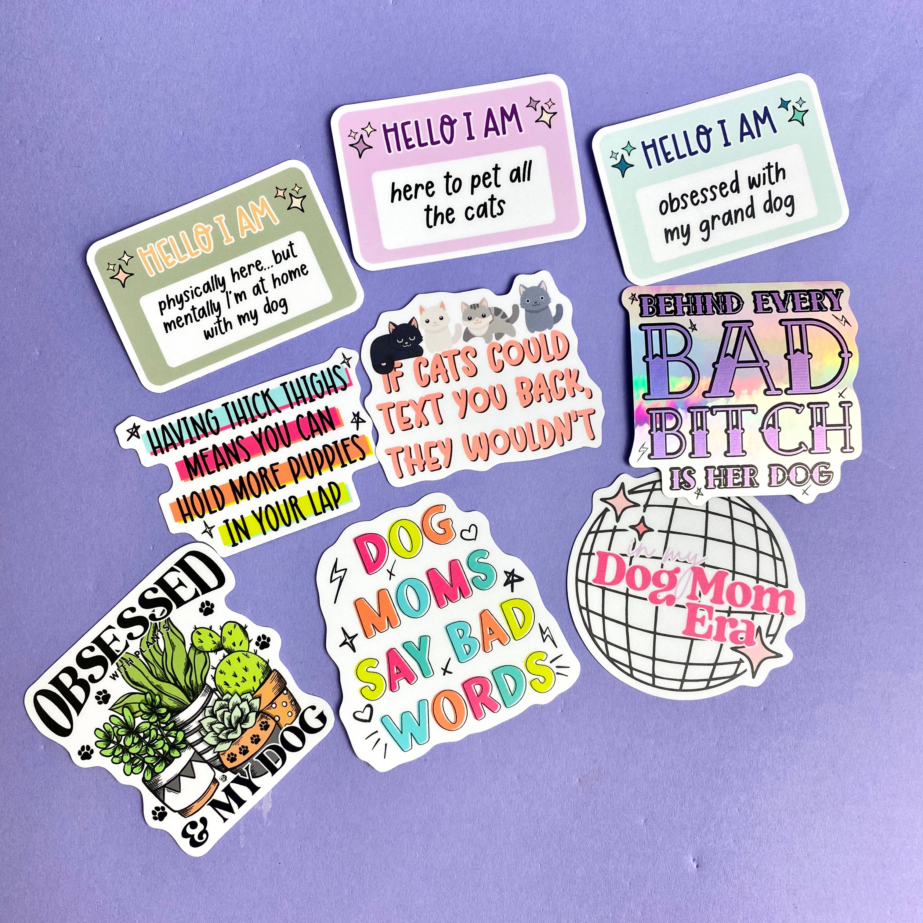 If Cats Could Text Die Cut Sticker