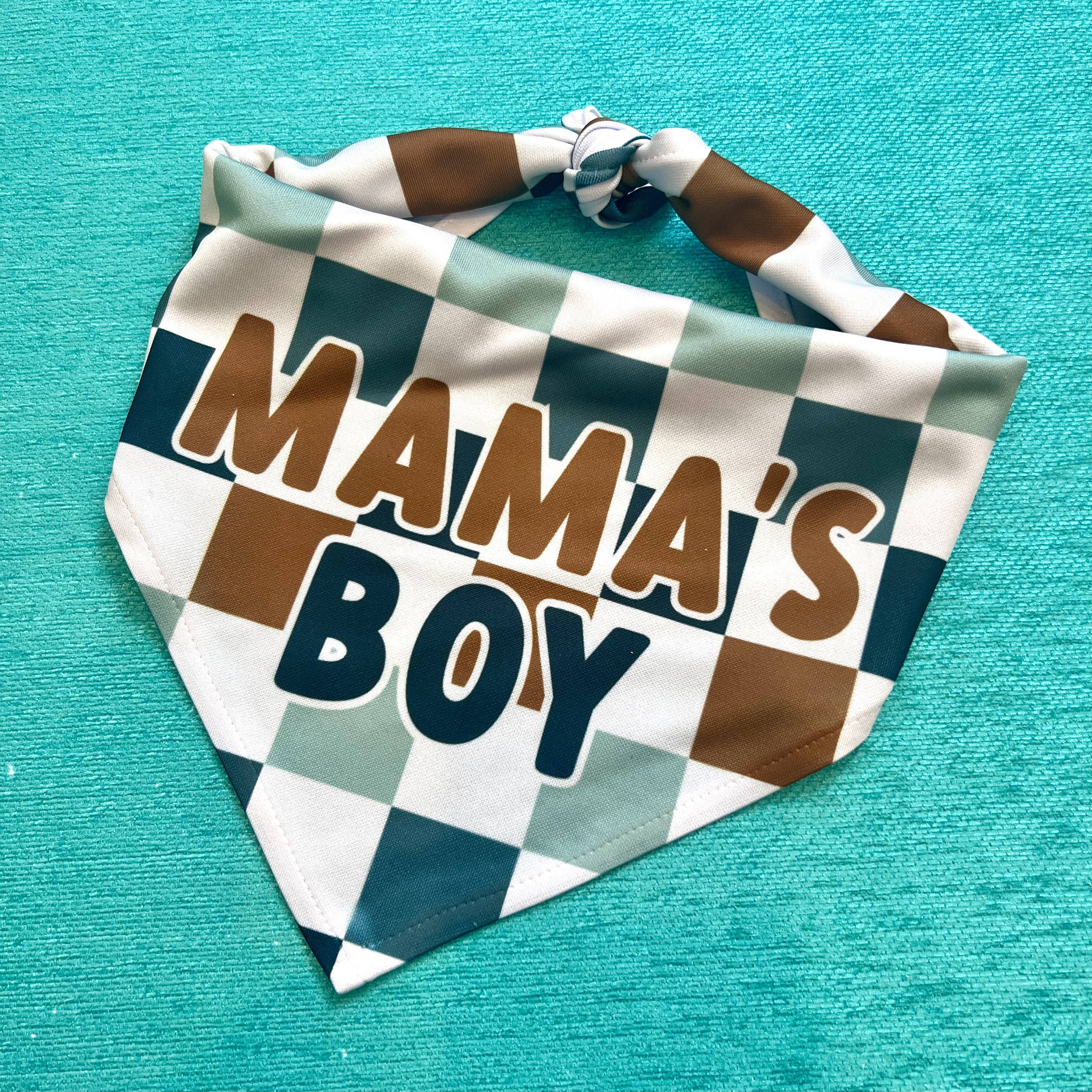 Mama's Boy | Funny Dog Bandana | Tie Bandana OSFA