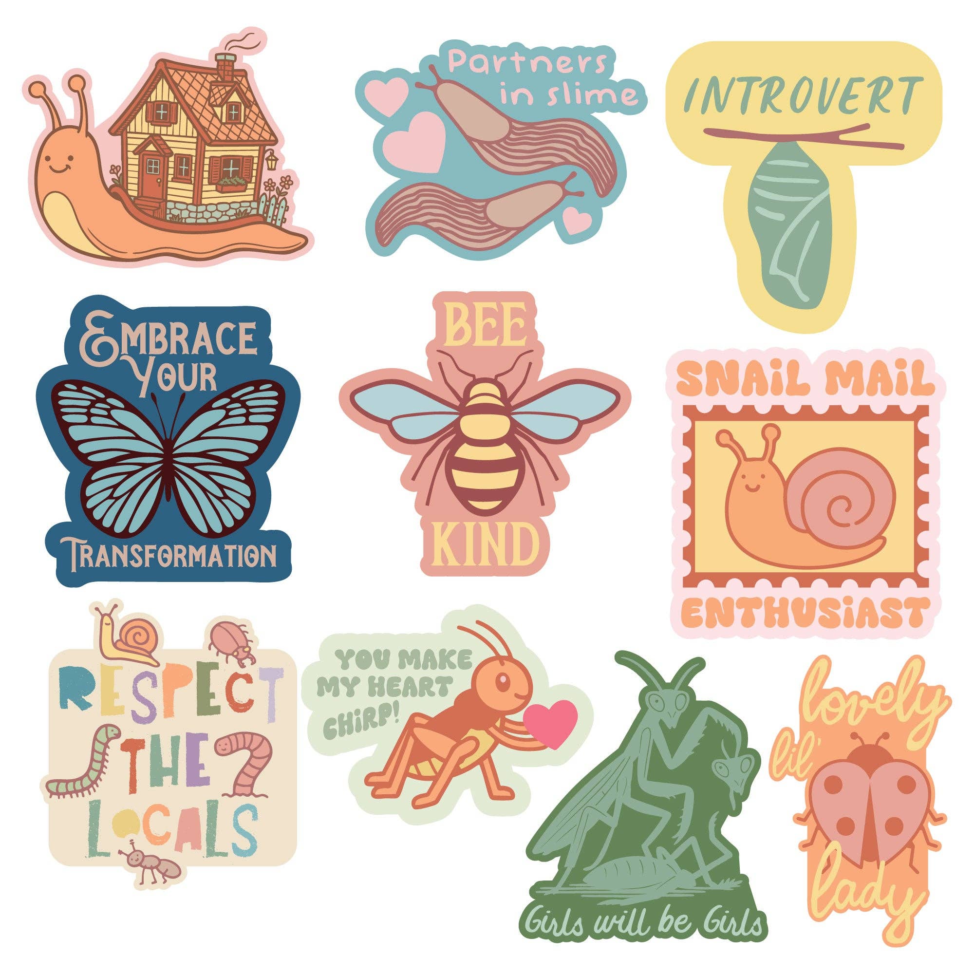 Spring Bug Stickers