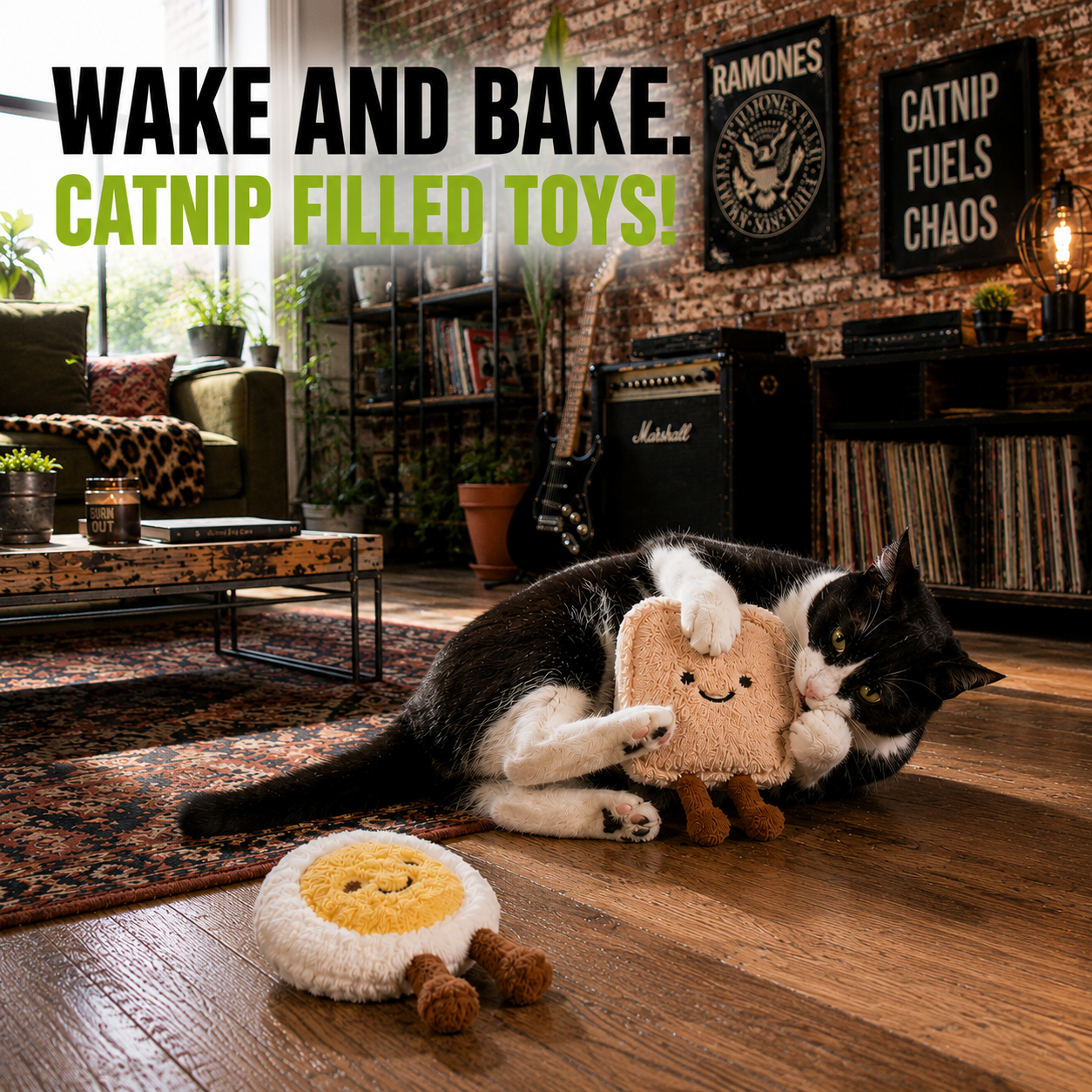 Smokey's Stash Catnip Filled Breakfast Toys!