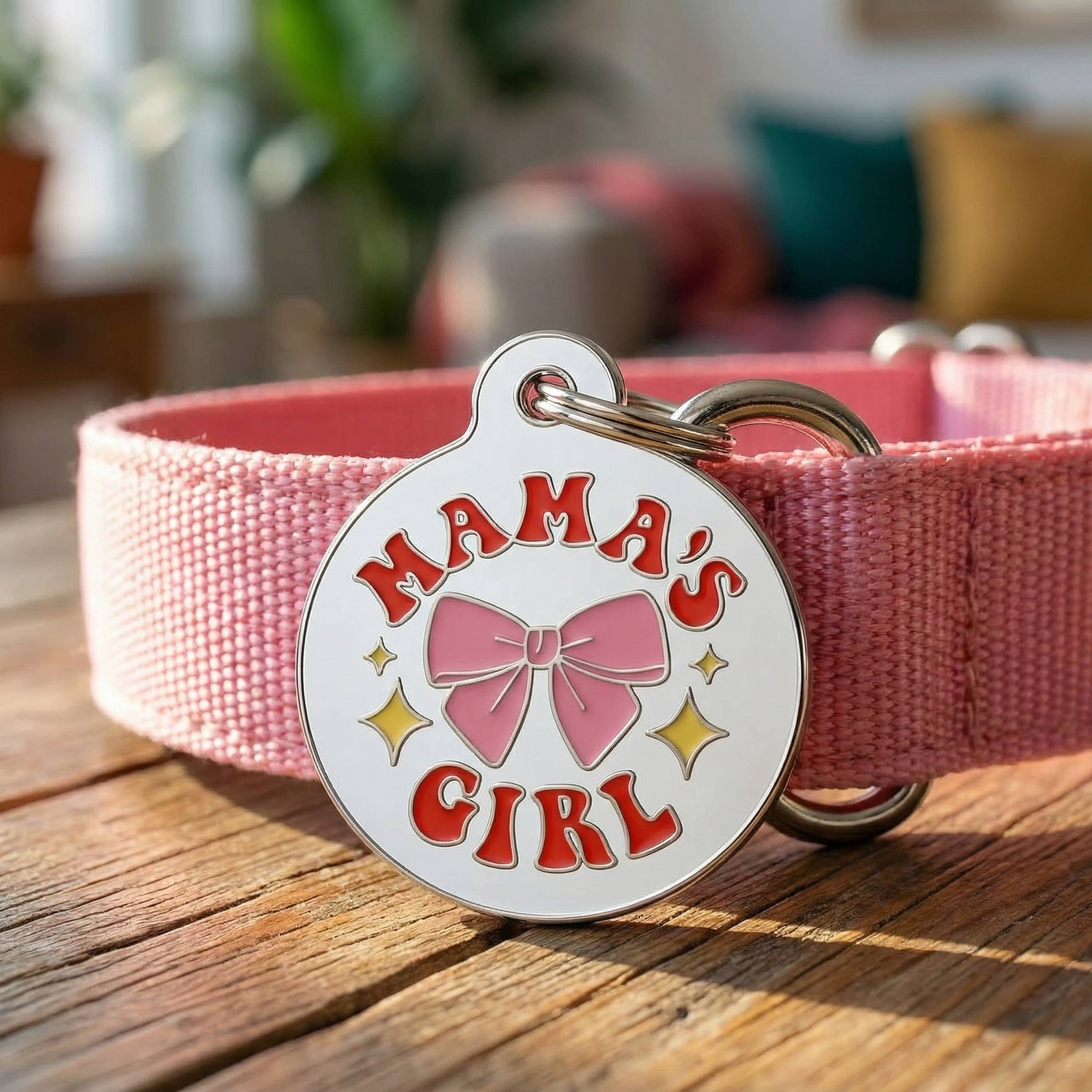 Cute Dog Charm & Pet ID Tag Accessory  - Mama's Girl