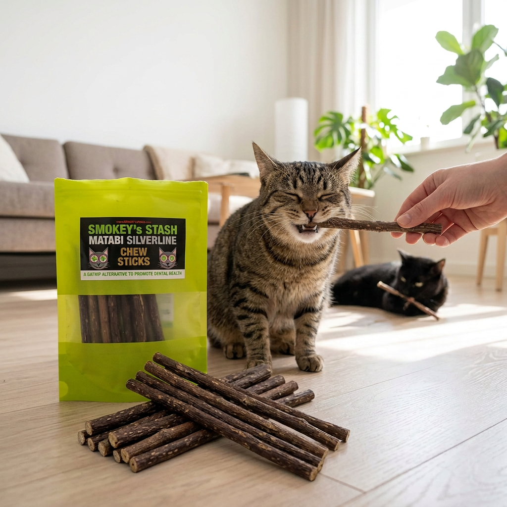 Smokey's Stash 10 pack Silvervine Sticks Catnip Alternative