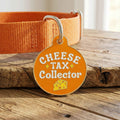Cute Dog Charm & Pet ID Tag - Cheese Tax Collector