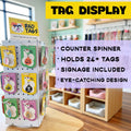 Bad Tags - Large Rotating Metal Display Stand (24 Hooks)
