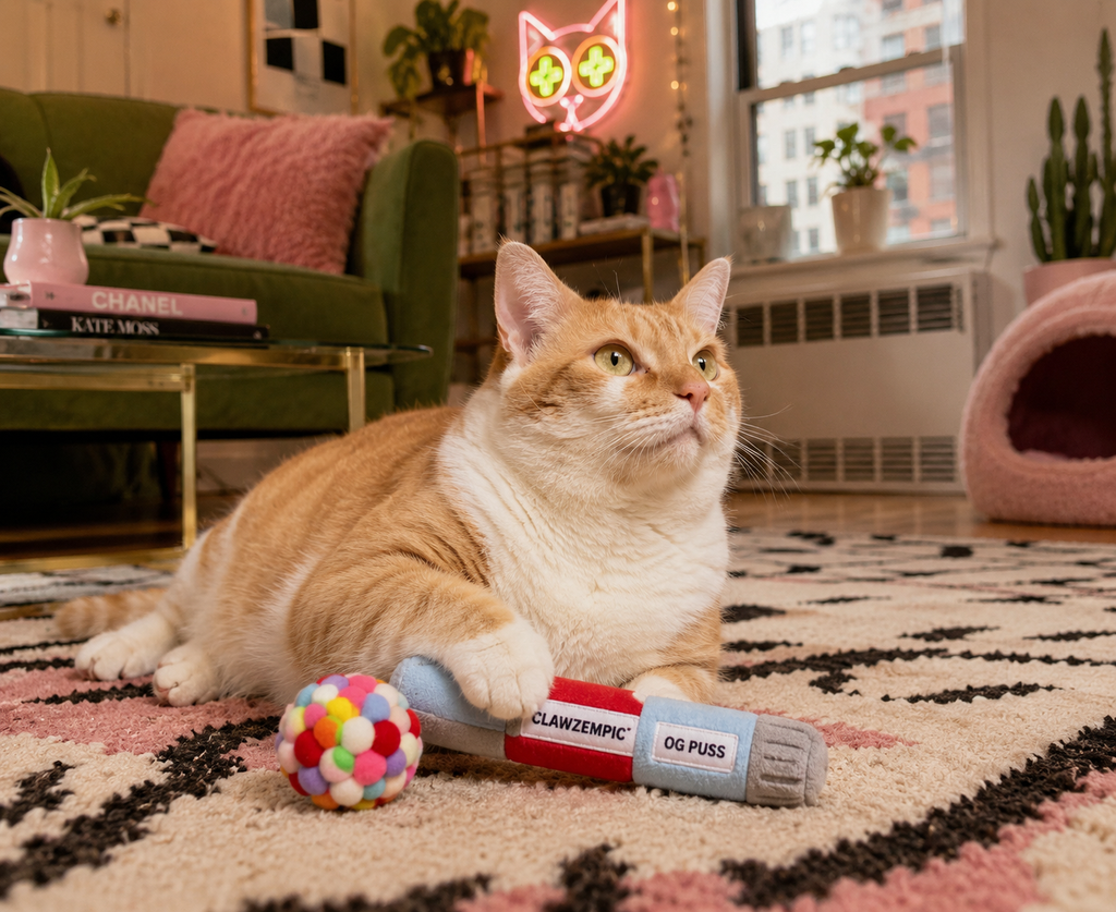 Smokey's Stash Clawzempic Refillable Catnip Toy with North American Catnip