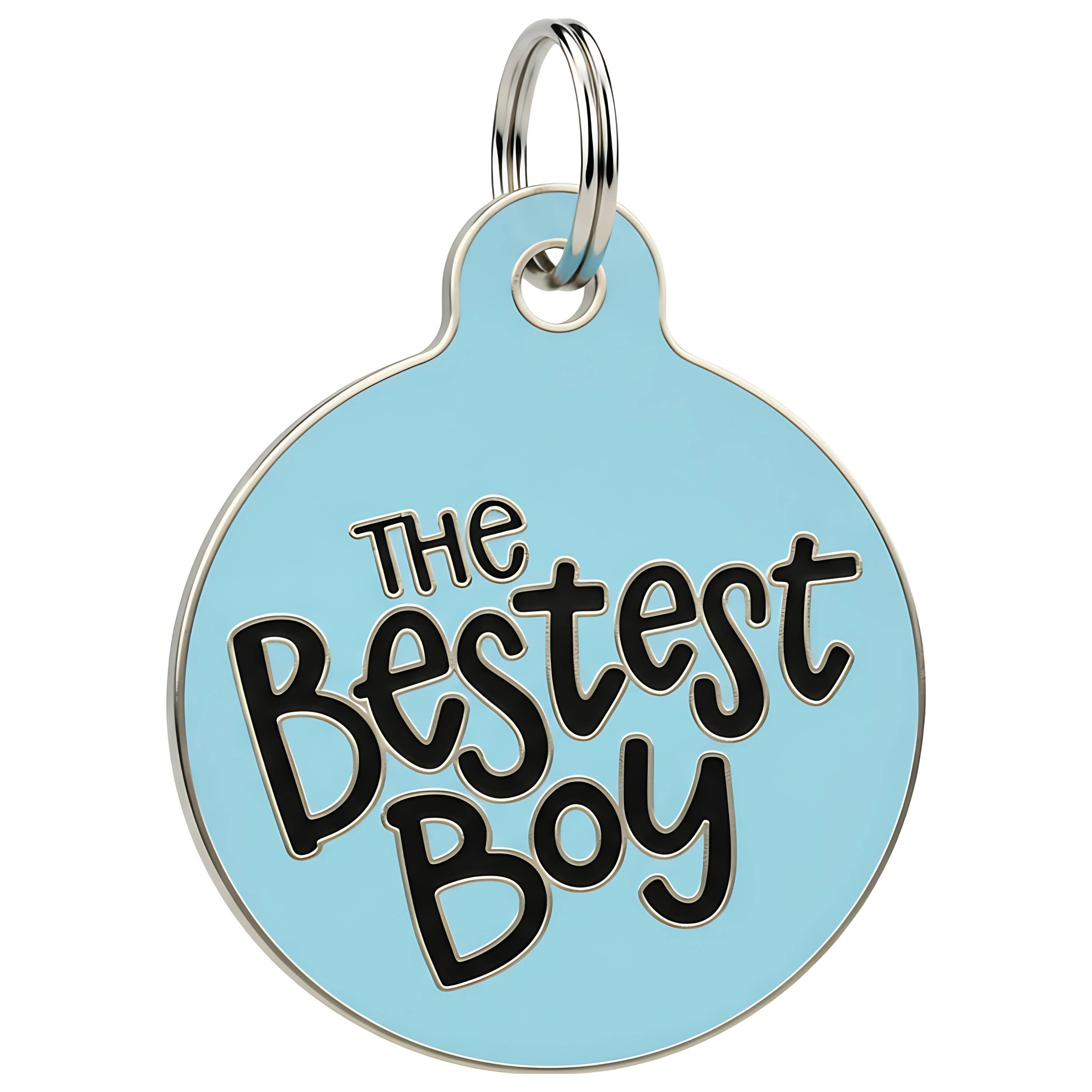 Cute Dog Tag Charm & Pet ID Tag - The Bestest Boy