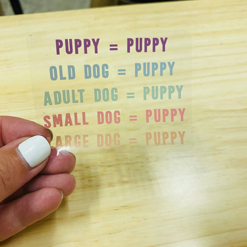 All Dogs are Puppies Sticker
