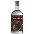 Bottle of Bow Wow Bourbon Dog Treat, pumpkin-infused water for dogs, with a dog-themed label on a white background