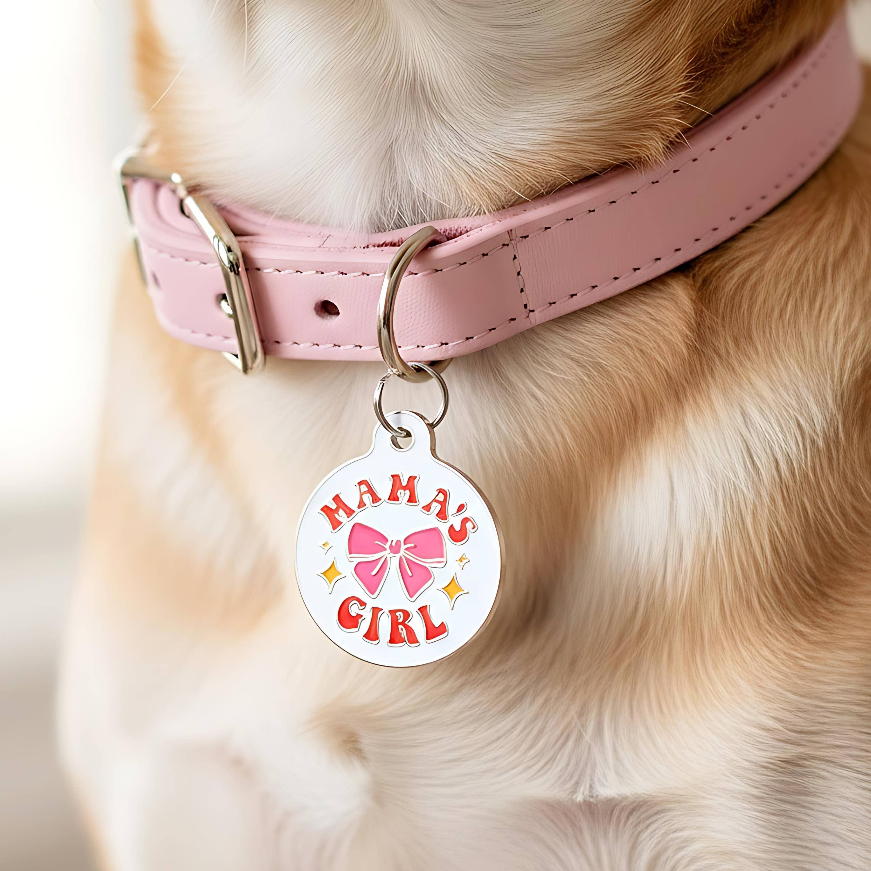 Cute Dog Charm & Pet ID Tag Accessory  - Mama's Girl