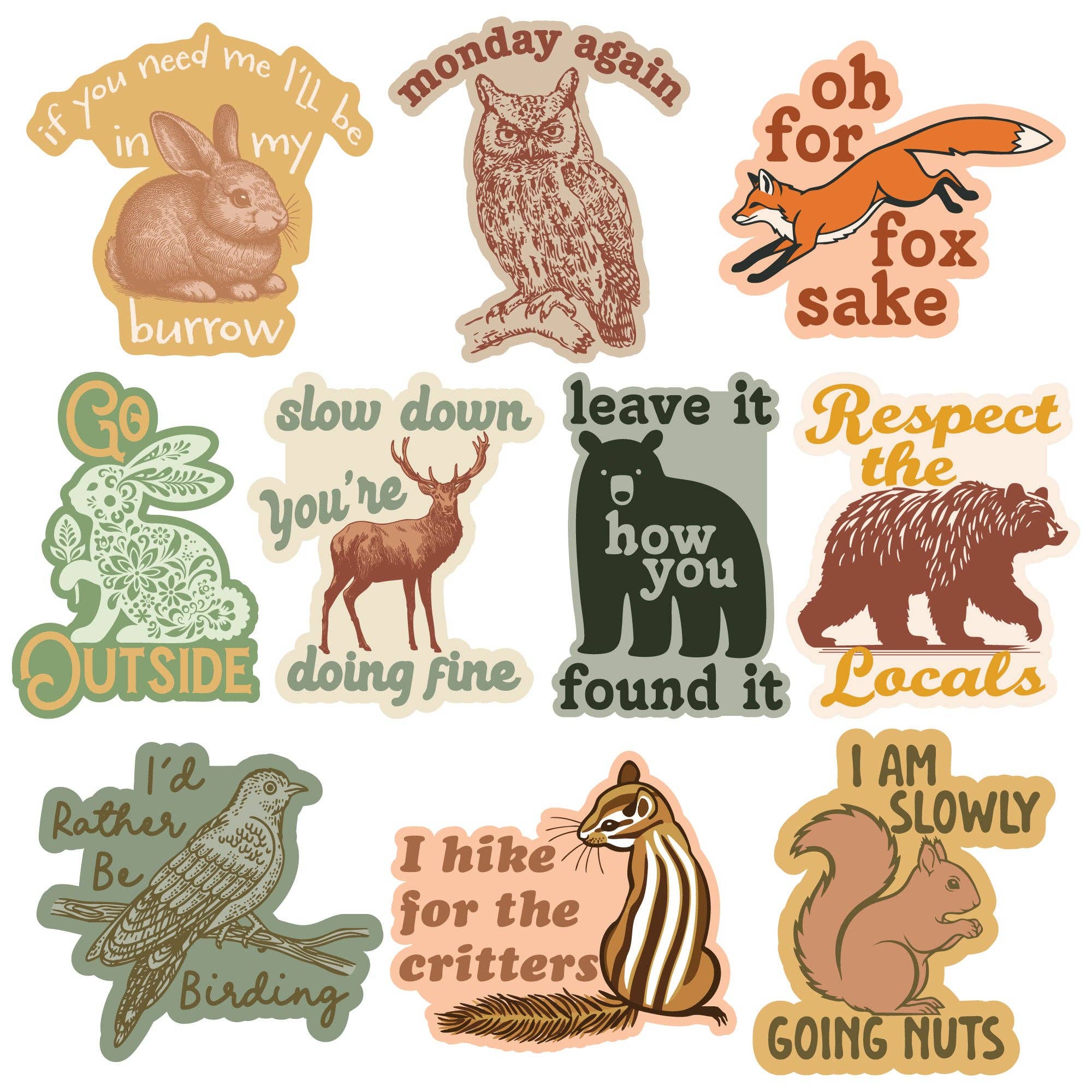 Woodland Stickers