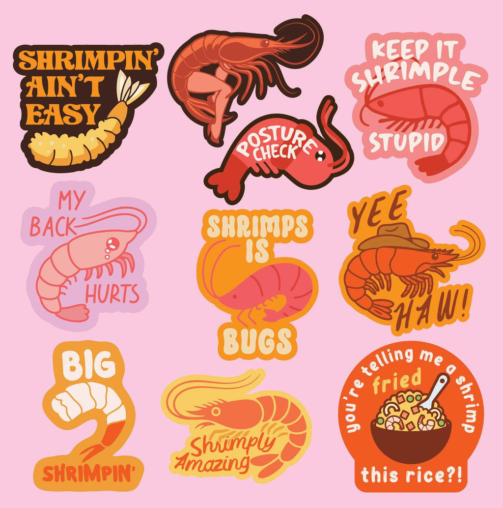 Shrimp Stickers