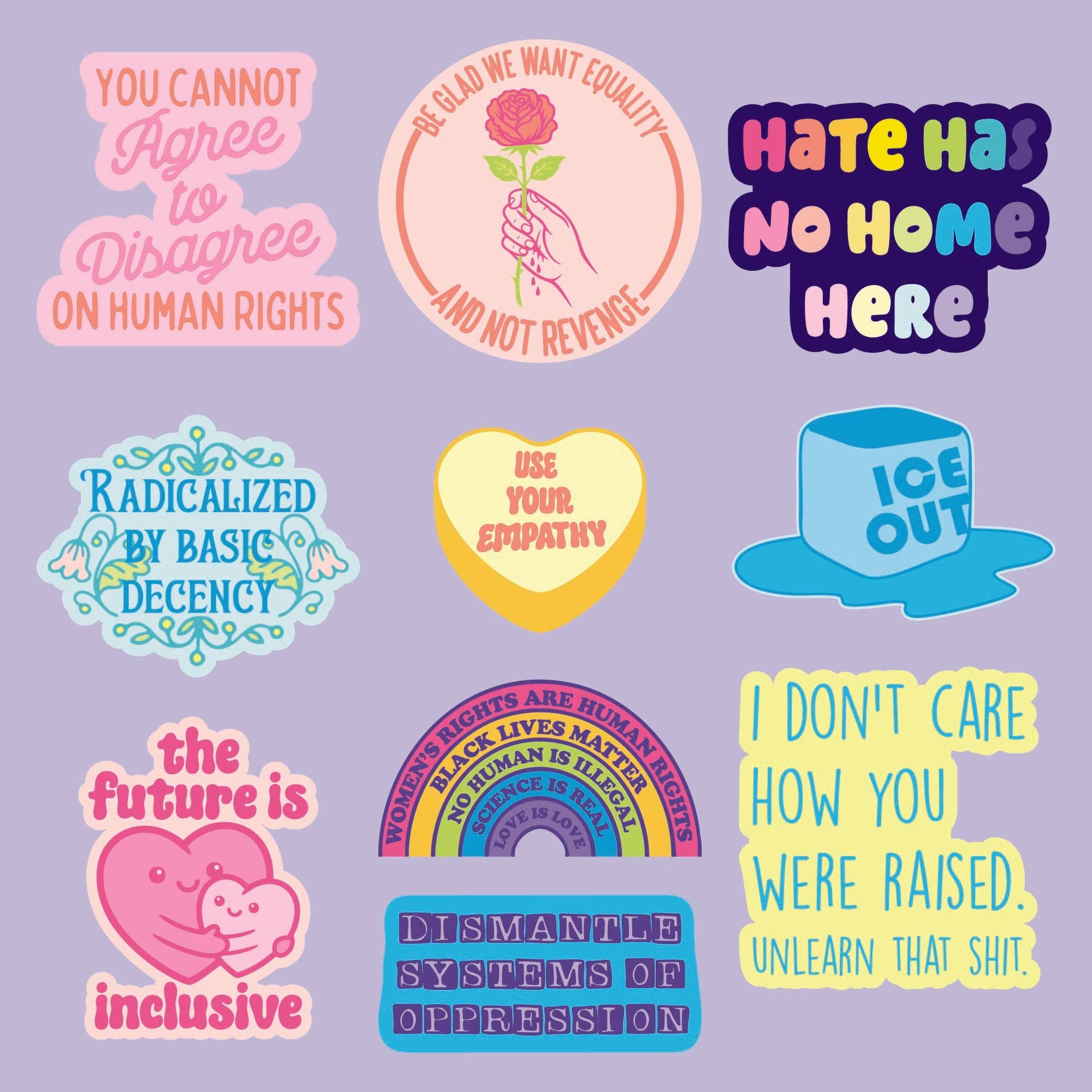 No Hate Stickers