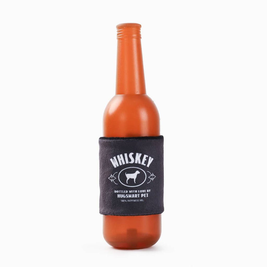 HugSmart Pet - Boozy Tailz | Whiskey - TPR Rubber Dog Toy