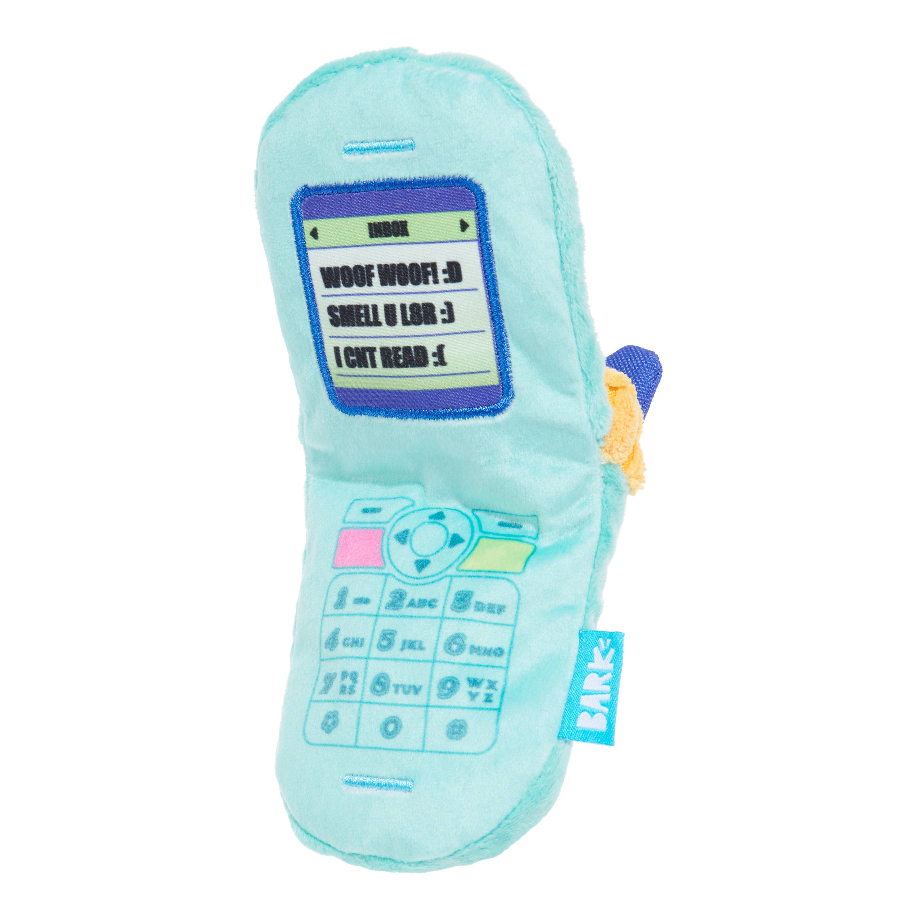BARK Yip Phone Plush Dog Toy