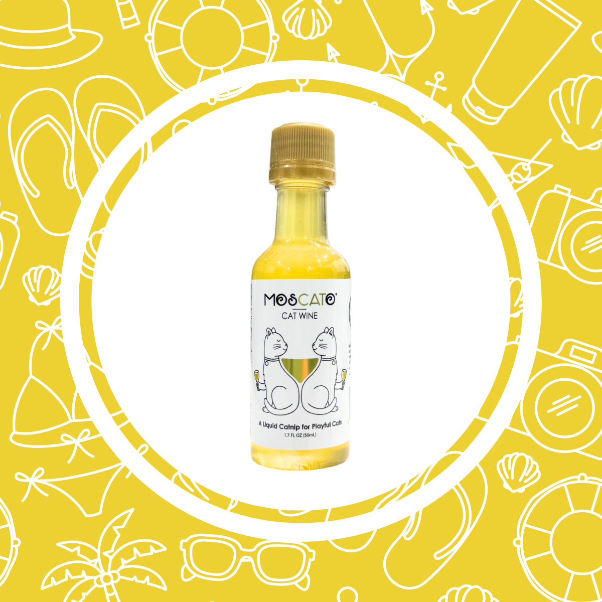 PetWineShop Cat Wine MosCATo Liquid Catnip For Cats