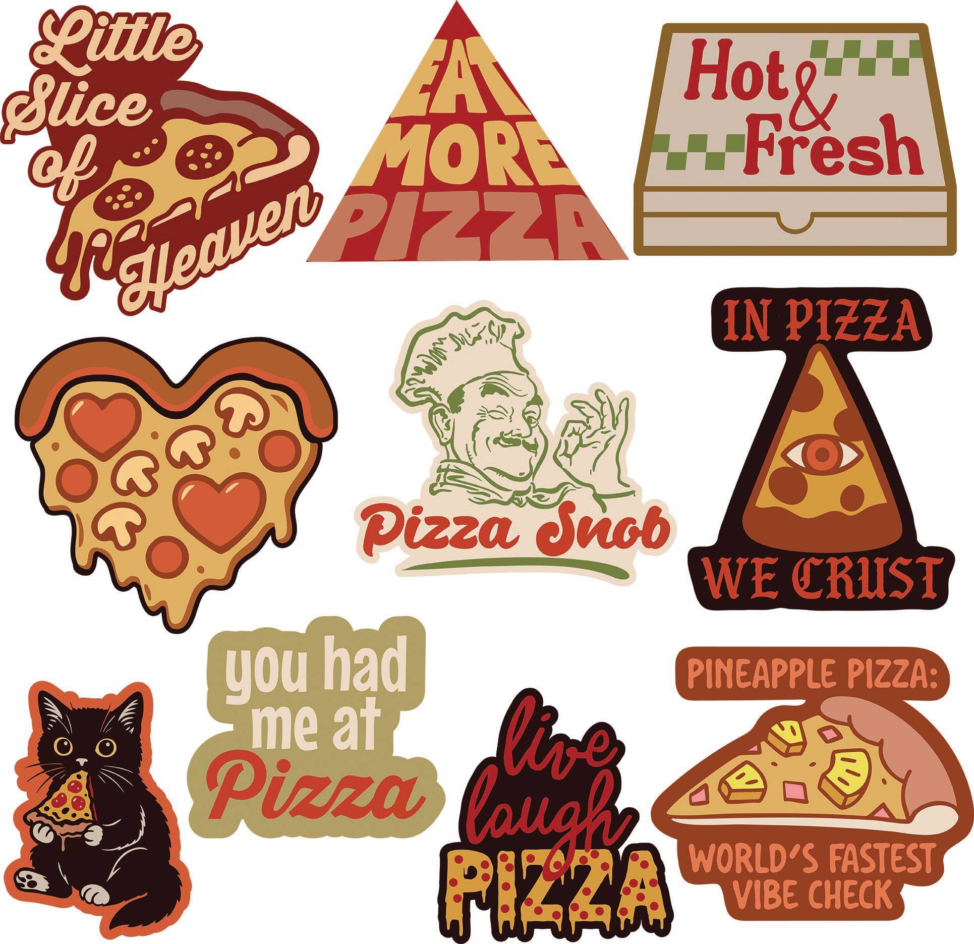 Pizza Stickers