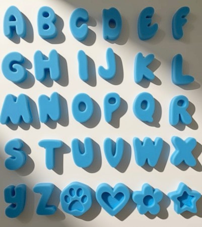 Bandithaus Silicone Slide-On Letters (Fits Collars + Leashes)
