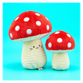 Funky Mushroom Plush Cat Toy