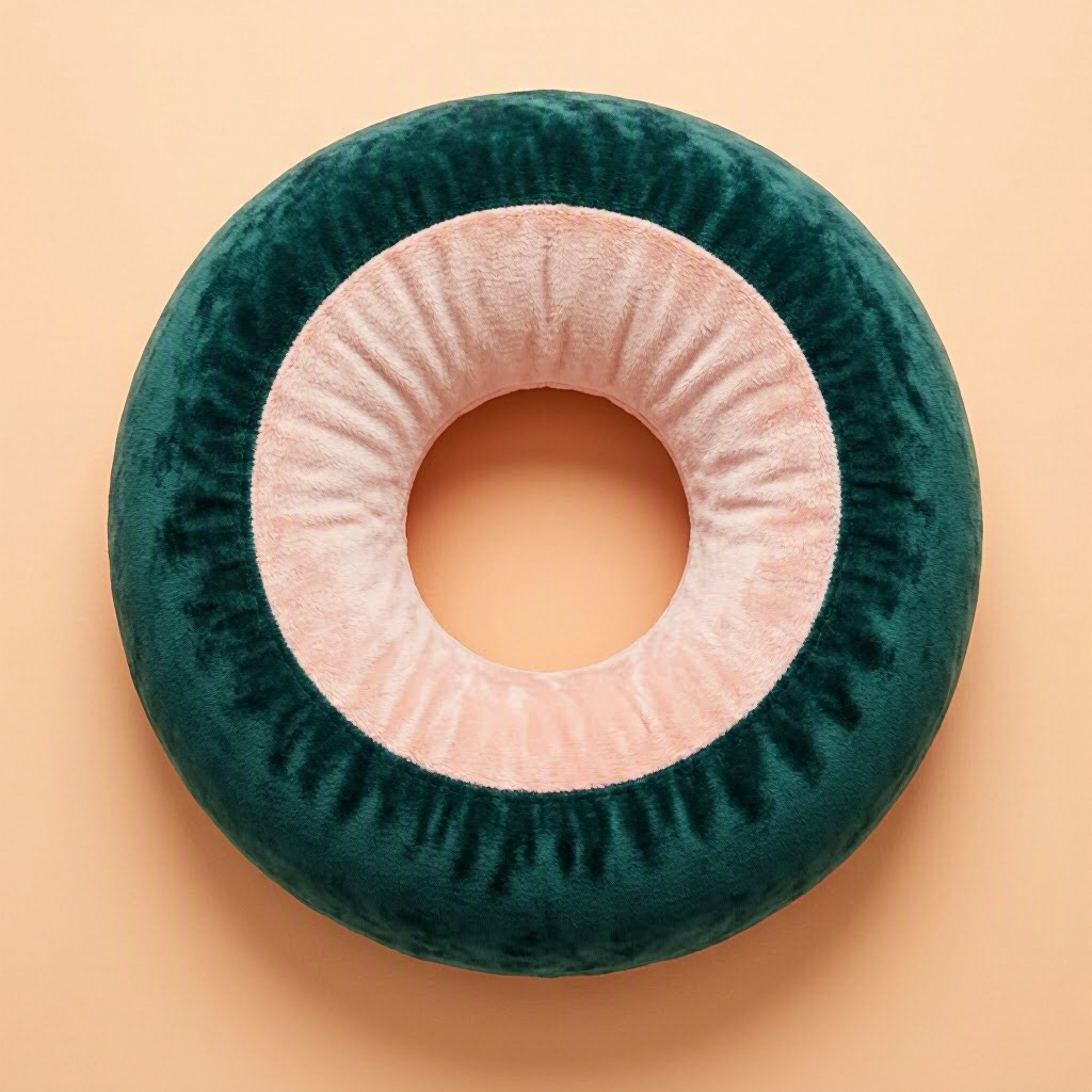 Velvet Donut Pet Bed